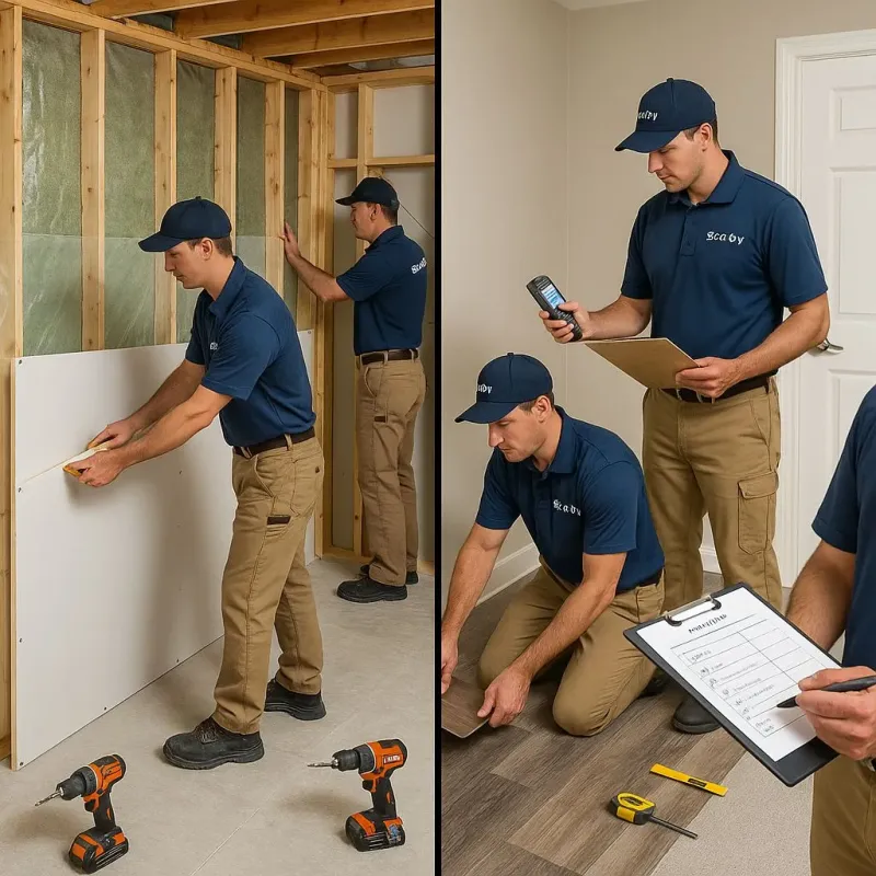 Repairs and Reconstruction process in Effort, PA